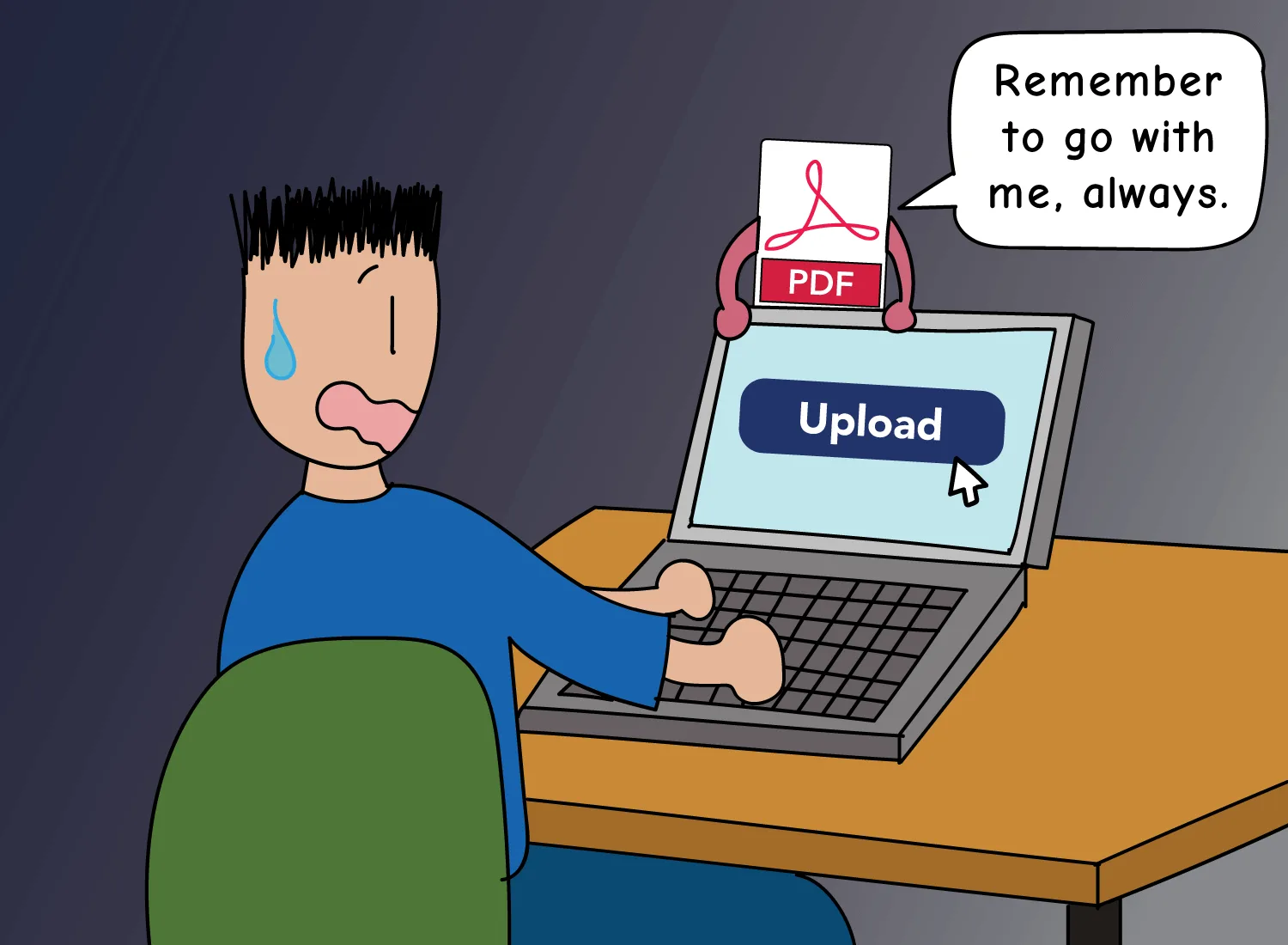 upload PDF for resume