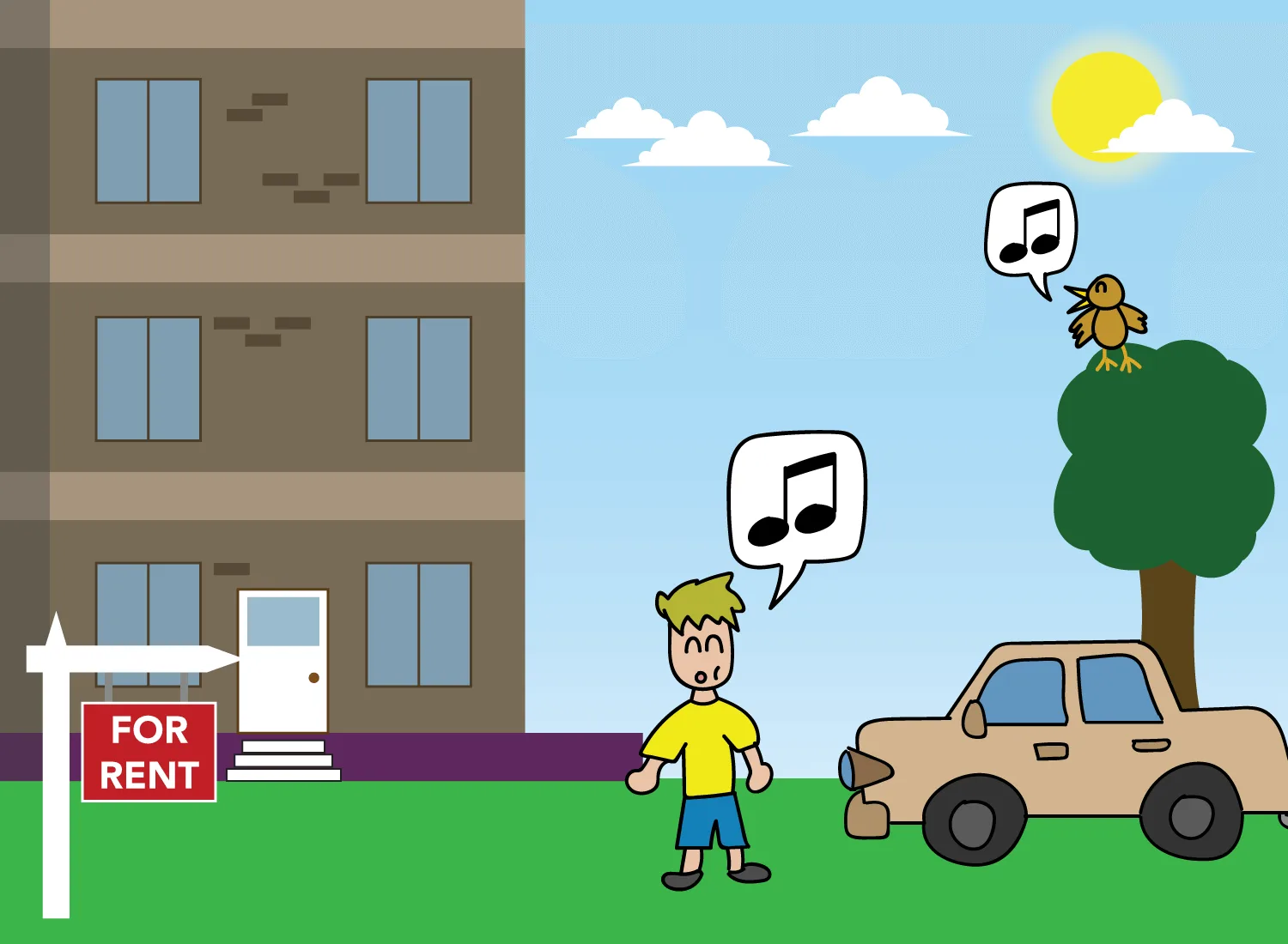 person whistling with bird